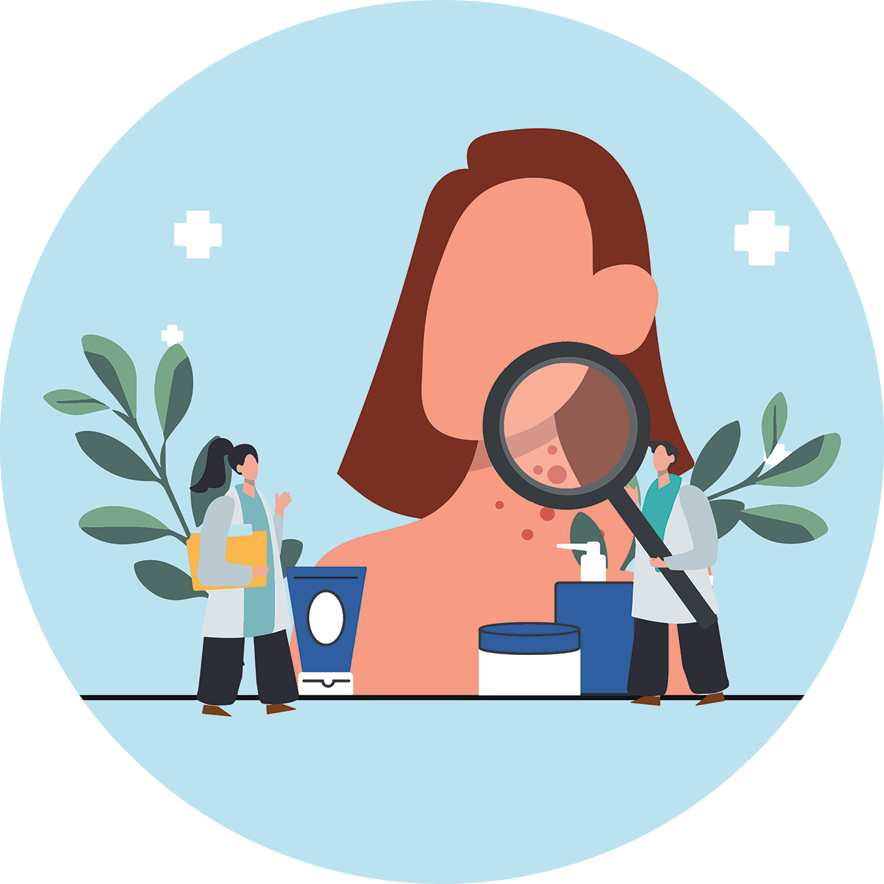 skin care doctors vector